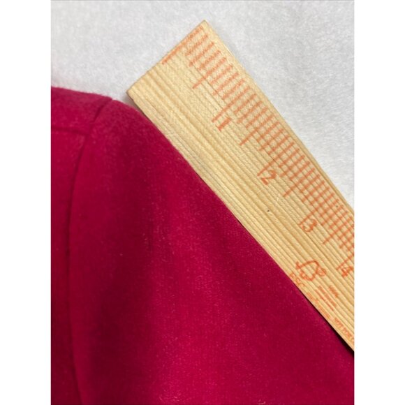 Pendleton Womens Vintage 100% Virgin Wool Skirt Suit Set Red Jacket & Skirt Sz10 - Picture 6 of 14